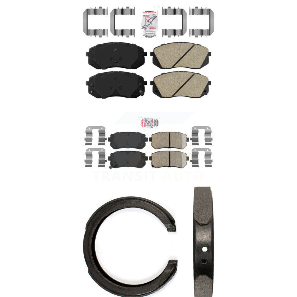 Ceramic Disc Brake Pads Front Rear Kit For Hyundai Tucson Kia Sportage Cadenza