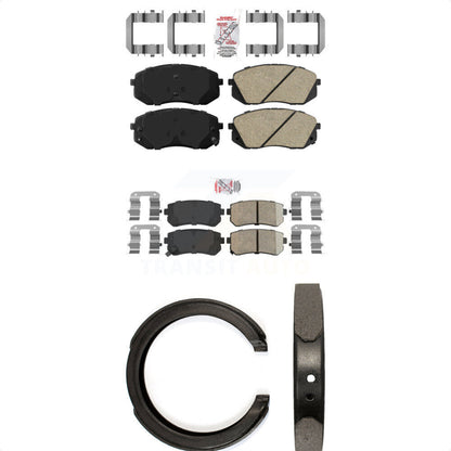 Ceramic Disc Brake Pads Front Rear Kit For Hyundai Tucson Kia Sportage Cadenza