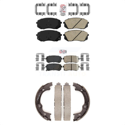 Ceramic Disc Brake Pads Front Rear Kit For 2013-2015 Hyundai Tucson FWD
