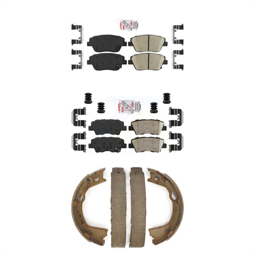 Ceramic Disc Brake Pads Front Rear Kit For Hyundai Sonata Kia Optima
