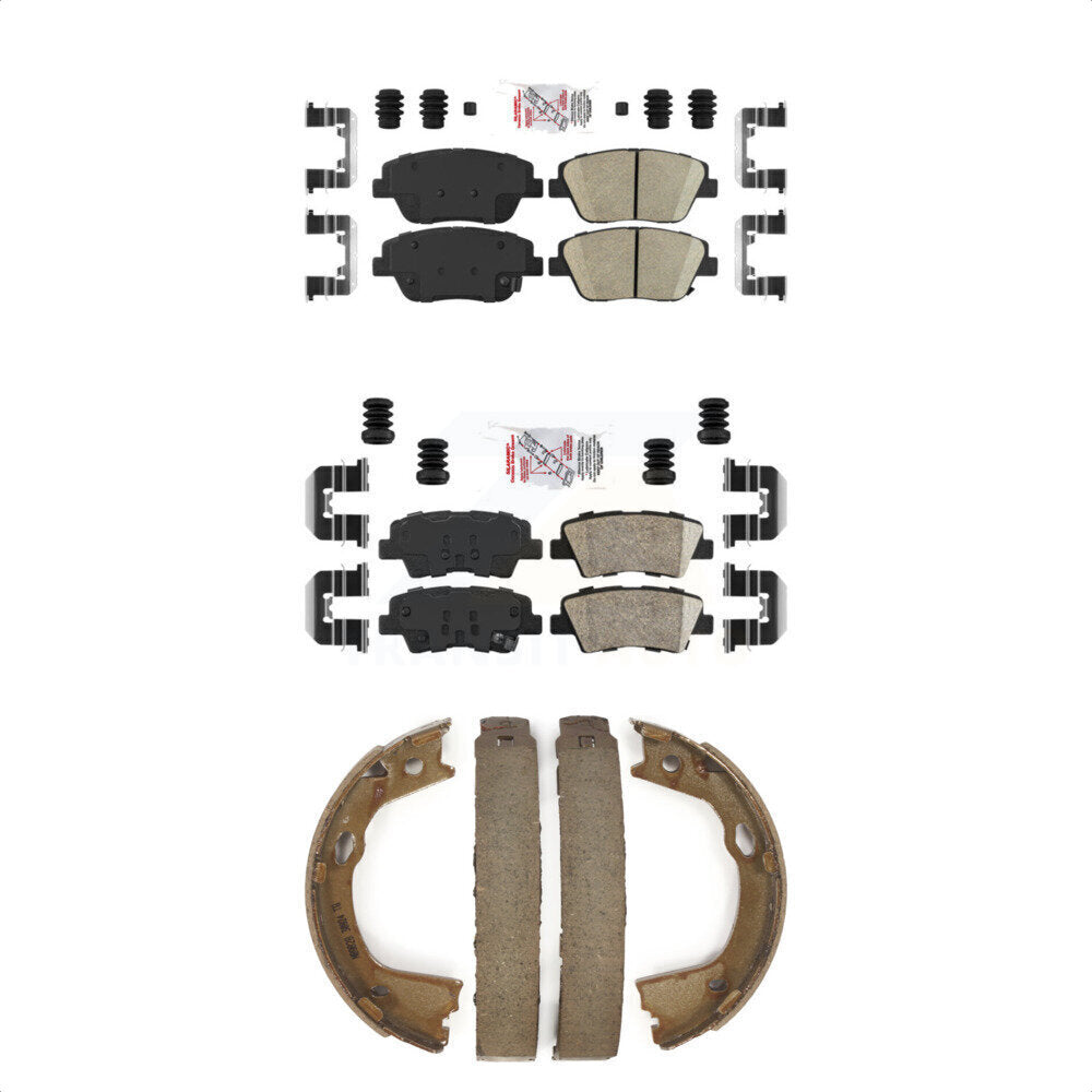 Ceramic Disc Brake Pads Front Rear Kit For Hyundai Sonata Kia Optima