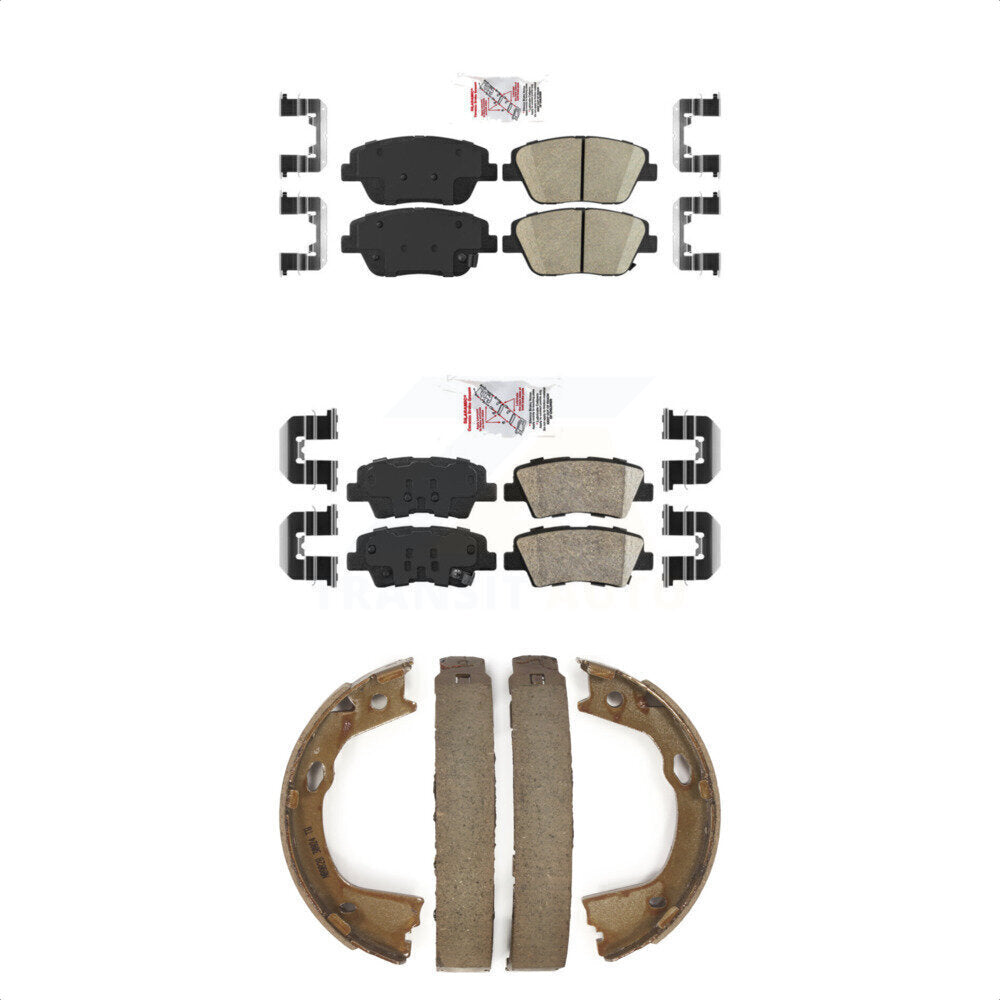 Ceramic Disc Brake Pads Front Rear Kit For Hyundai Sonata Kia Optima