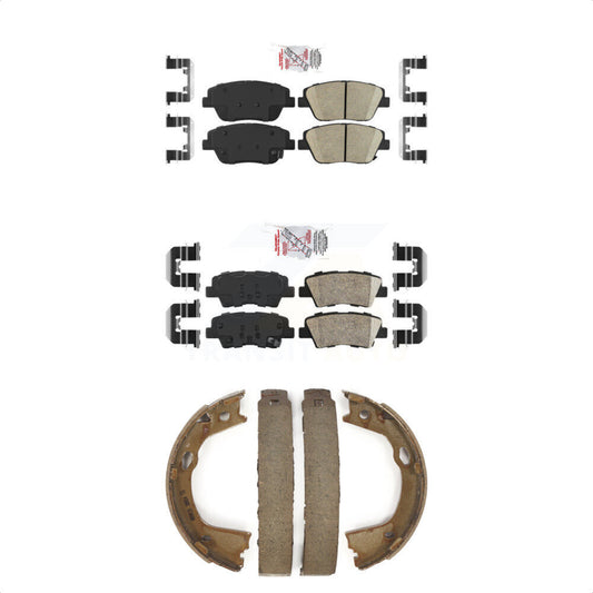 Ceramic Disc Brake Pads Front Rear Kit For Hyundai Sonata Kia Optima