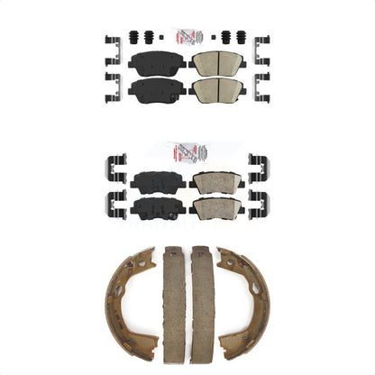 Ceramic Disc Brake Pads Front Rear Kit For Hyundai Sonata Kia Optima