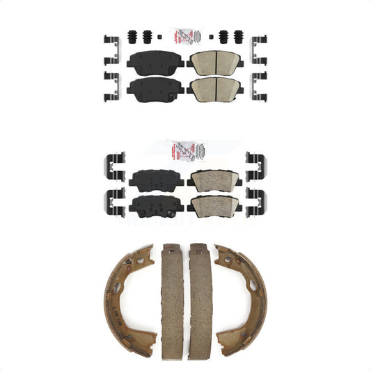Ceramic Disc Brake Pads Front Rear Kit For Hyundai Sonata Kia Optima