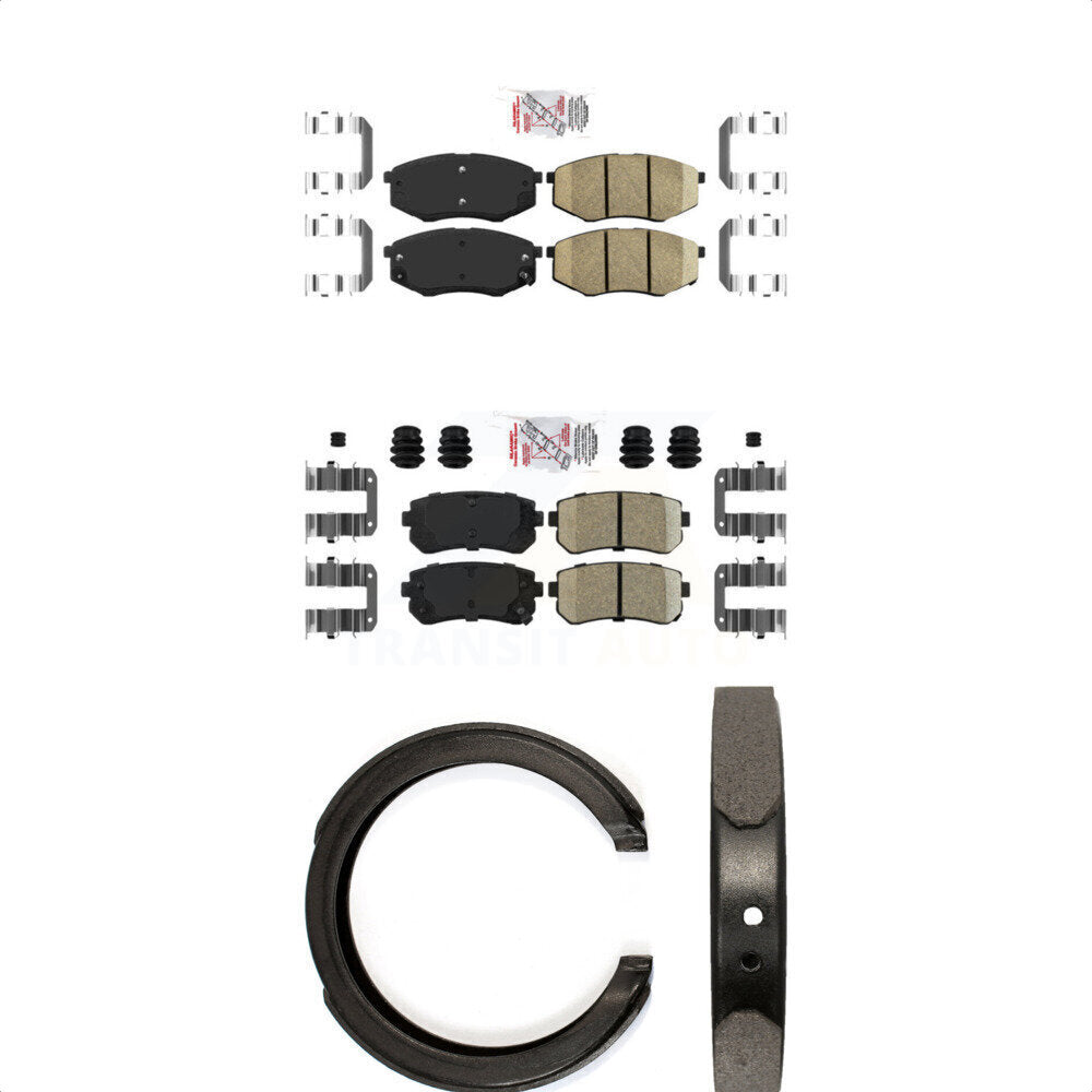 Ceramic Disc Brake Pads Front Rear Kit For 2011 Kia Sportage FWD