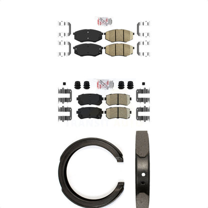 Ceramic Disc Brake Pads Front Rear Kit For 2011 Kia Sportage FWD