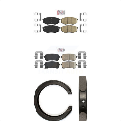Ceramic Disc Brake Pads Front Rear Kit For 2011 Kia Sportage FWD