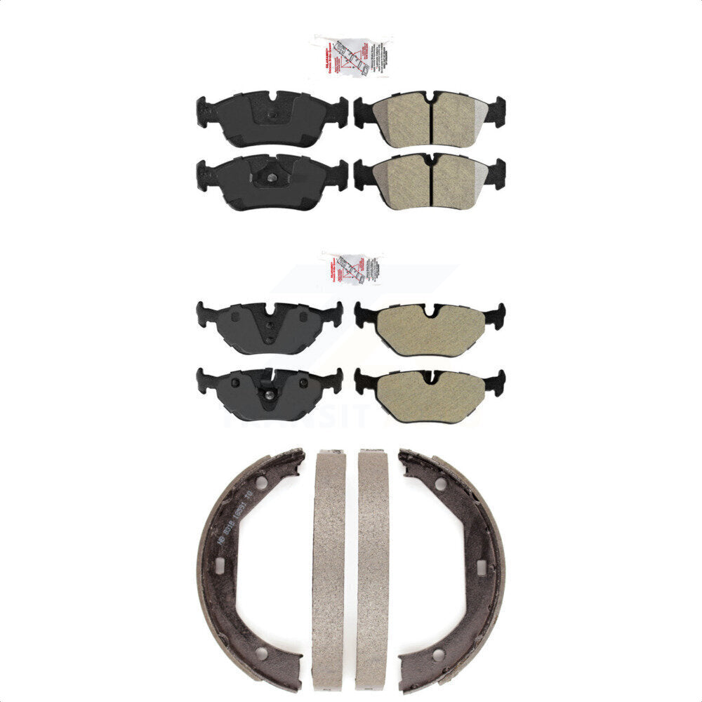 Semi-Metallic Disc Brake Pads Front Rear Kit For 2001-2005 BMW 325xi
