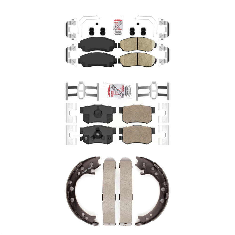 Ceramic Disc Brake Pads Front Rear Kit For Honda CR-V Acura RDX