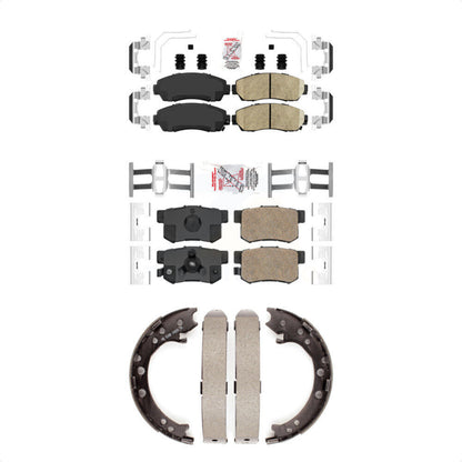 Ceramic Disc Brake Pads Front Rear Kit For Honda CR-V Acura RDX