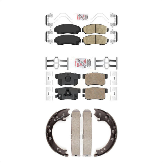 Ceramic Disc Brake Pads Front Rear Kit For Honda CR-V Acura RDX