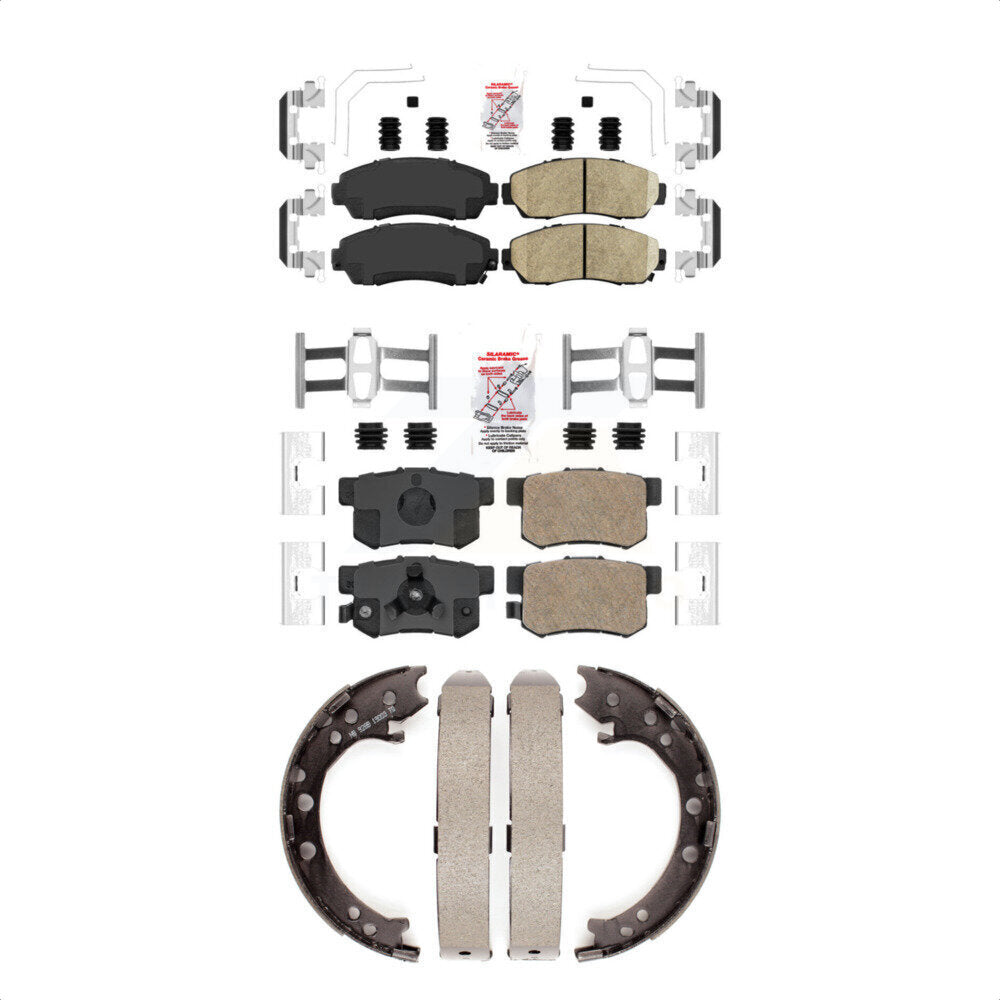 Ceramic Disc Brake Pads Front Rear Kit For Honda CR-V Acura RDX