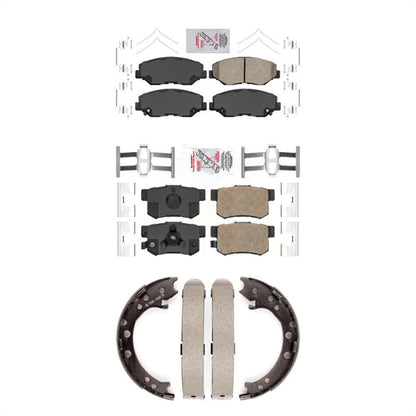 Ceramic Disc Brake Pads Front Rear Kit For 2012-2016 Honda CR-V FWD