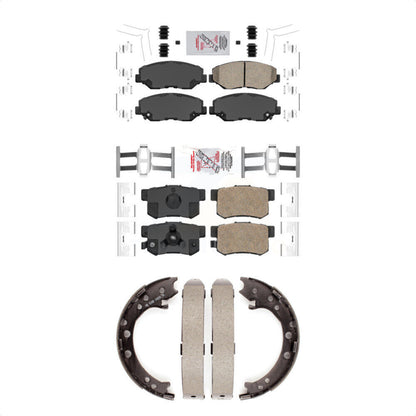 Ceramic Disc Brake Pads Front Rear Kit For 2012-2016 Honda CR-V FWD