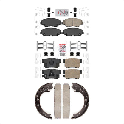 Ceramic Disc Brake Pads Front Rear Kit For 2012-2016 Honda CR-V FWD