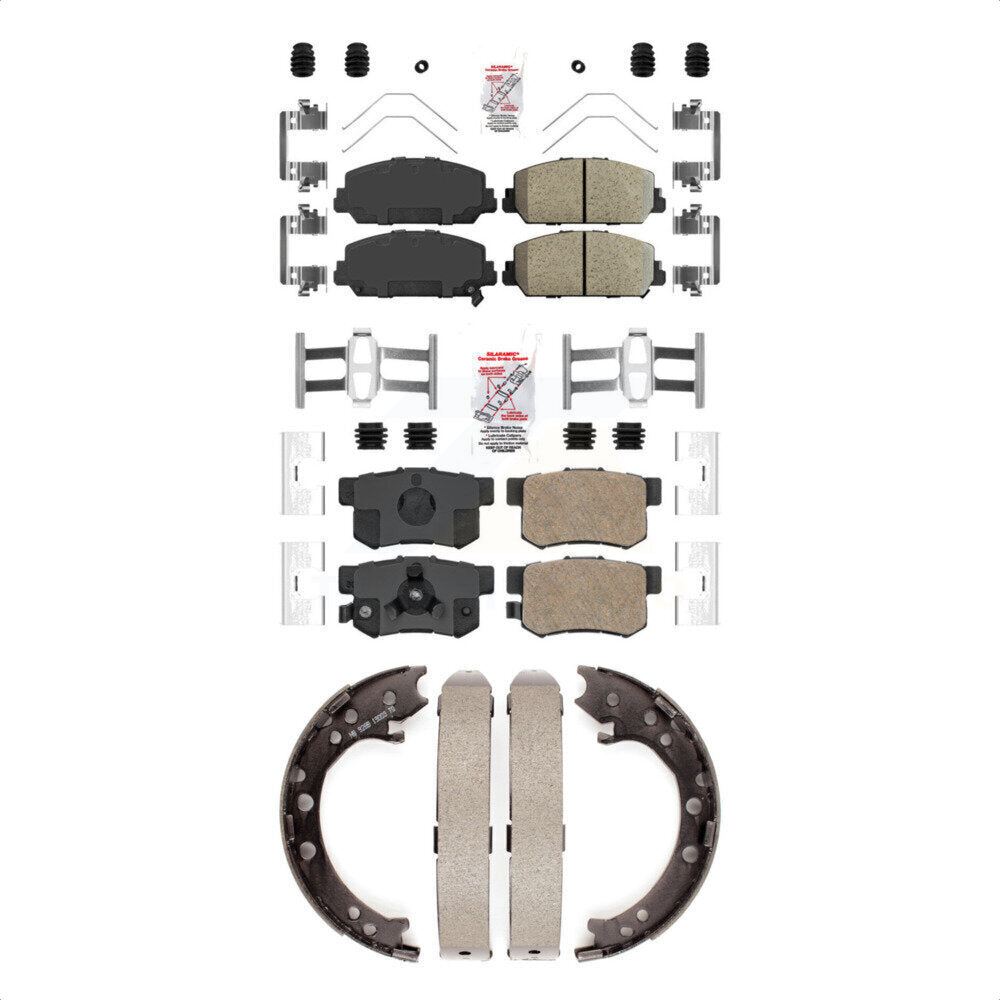 Ceramic Disc Brake Pads Front Rear Kit For 2013-2018 Acura RDX