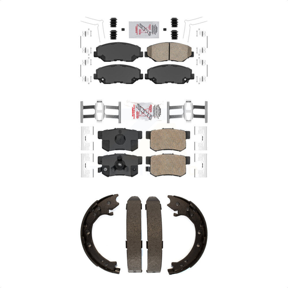 Ceramic Disc Brake Pads Front Rear Kit For 2005-2006 Honda CR-V