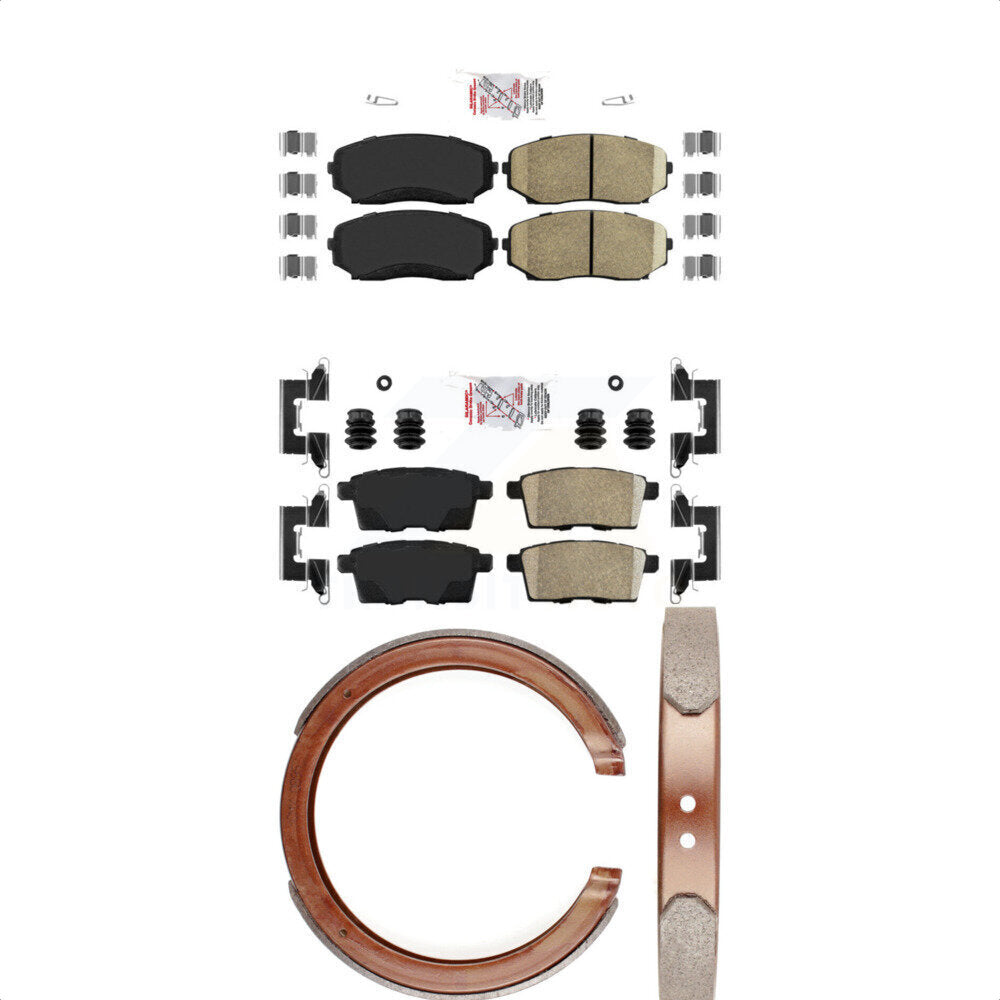 Ceramic Disc Brake Pads Front Rear Kit For Ford Edge Mazda CX-7 CX-9 Lincoln MKX