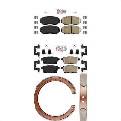 Ceramic Disc Brake Pads Front Rear Kit For Ford Edge Mazda CX-7 CX-9 Lincoln MKX