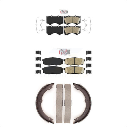 Ceramic Disc Brake Pads Front Rear Kit For Toyota Tundra Sequoia Lexus LX570