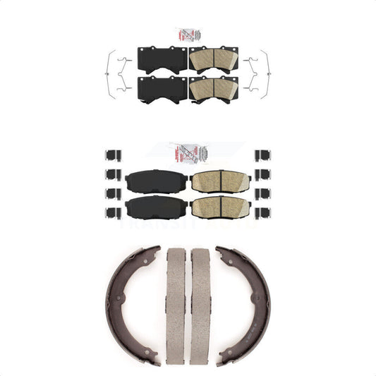 Ceramic Disc Brake Pads Front Rear Kit For Toyota Tundra Sequoia Lexus LX570