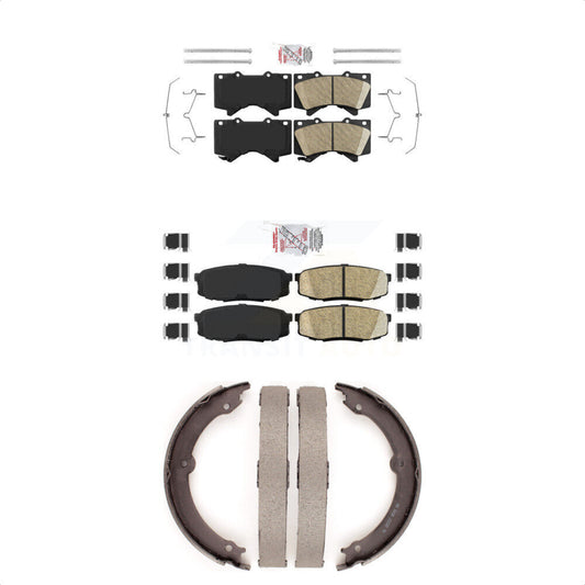 Ceramic Disc Brake Pads Front Rear Kit For Toyota Tundra Sequoia Lexus LX570