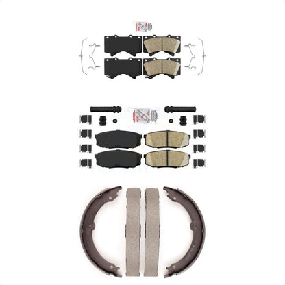 Ceramic Disc Brake Pads Front Rear Kit For Toyota Tundra Sequoia Lexus LX570