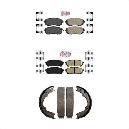 Ceramic Disc Brake Pads Front Rear Kit For Subaru Impreza Forester Saab 9-2X