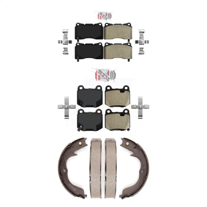 Semi-Metallic Disc Brake Pads Front Rear Kit For Subaru Impreza