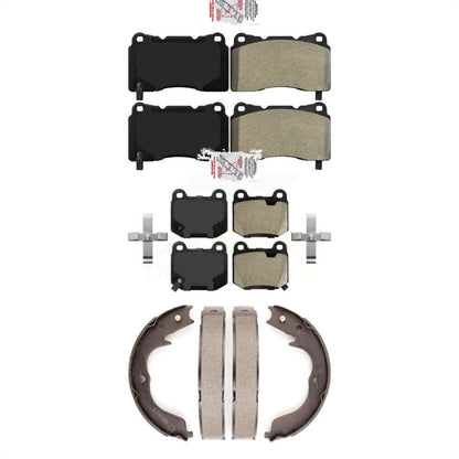 Semi-Metallic Disc Brake Pads Front Rear Kit For Subaru Impreza
