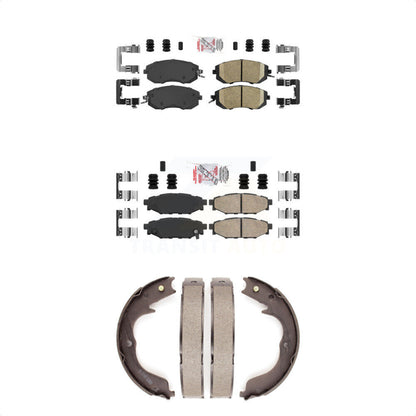Ceramic Disc Brake Pads Front Rear Kit For Subaru Impreza Forester