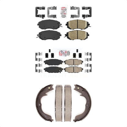 Ceramic Disc Brake Pads Front Rear Kit For Subaru Impreza Forester