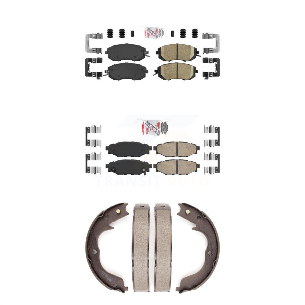 Ceramic Disc Brake Pads Front Rear Kit For Subaru Impreza Forester
