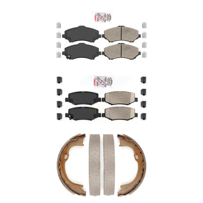 Ceramic Disc Brake Pads Front Rear Kit For Jeep Wrangler Liberty JK Dodge Nitro