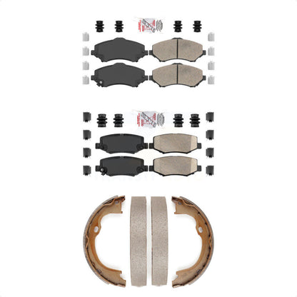 Ceramic Disc Brake Pads Front Rear Kit For Jeep Wrangler Liberty JK Dodge Nitro