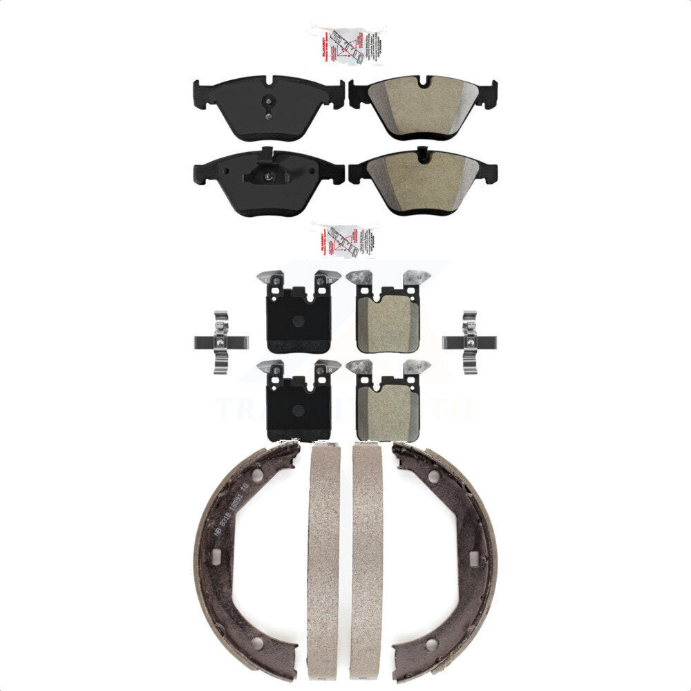 Semi-Metallic Disc Brake Pads Front Rear Kit For BMW 328i 335i