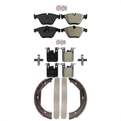 Semi-Metallic Disc Brake Pads Front Rear Kit For BMW 328i 335i