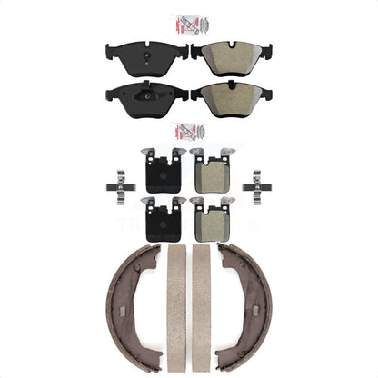 Semi-Metallic Disc Brake Pads Front Rear Kit For BMW 328i