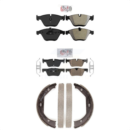 Semi-Metallic Disc Brake Pads Front Rear Kit For BMW 328i Convertible with 2.0L