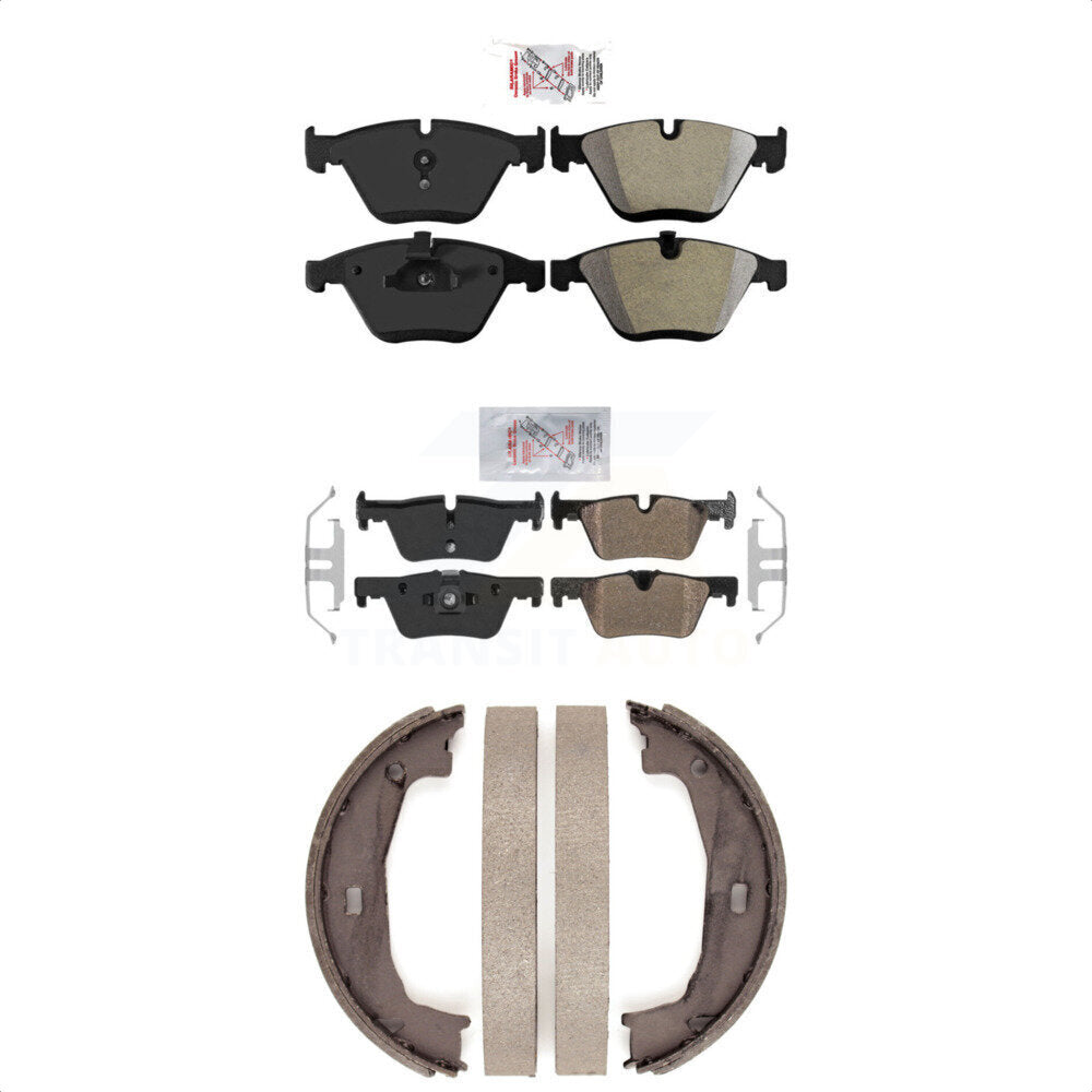 Semi-Metallic Disc Brake Pads Front Rear Kit For BMW 328i