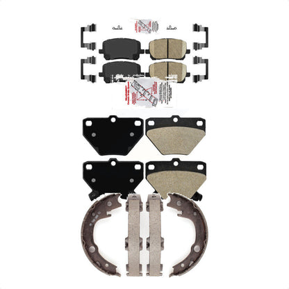 Ceramic Semi-Metallic Disc Brake Pads Front Rear Kit For Toyota Matrix Corolla