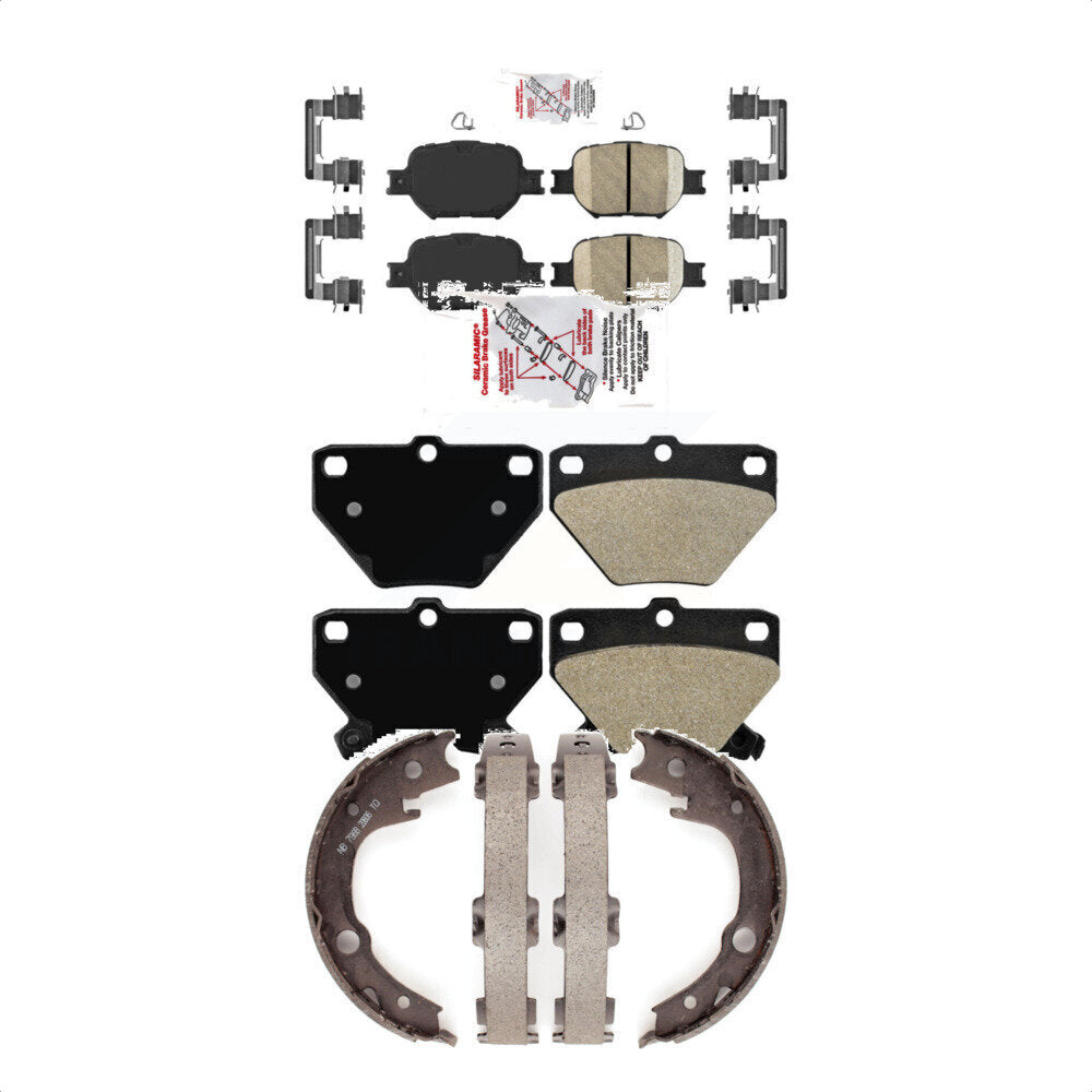Ceramic Semi-Metallic Disc Brake Pads Front Rear Kit For Toyota Celica