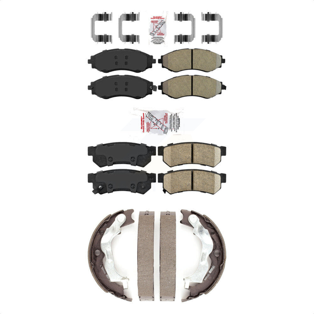 Semi-Metallic Ceramic Disc Brake Pads Front Rear Kit For Chevrolet Spark EV