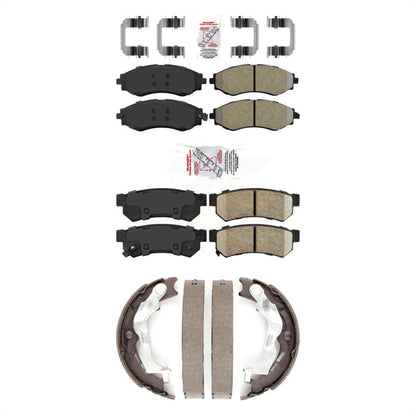 Semi-Metallic Ceramic Disc Brake Pads Front Rear Kit For Chevrolet Spark EV