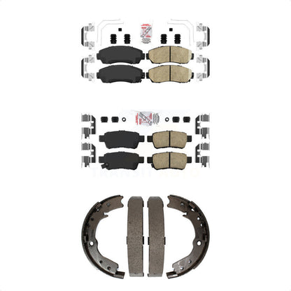 Ceramic Disc Brake Pads Front Rear Kit For 2005-2010 Honda Odyssey