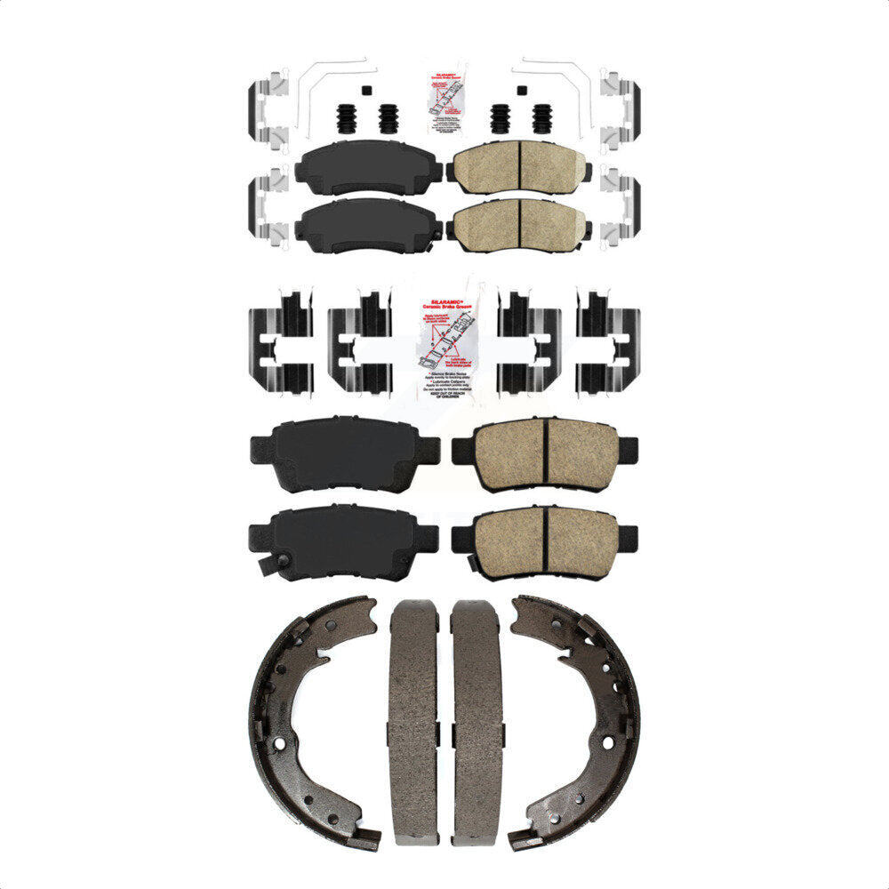 Ceramic Disc Brake Pads Front Rear Kit For 2005-2010 Honda Odyssey