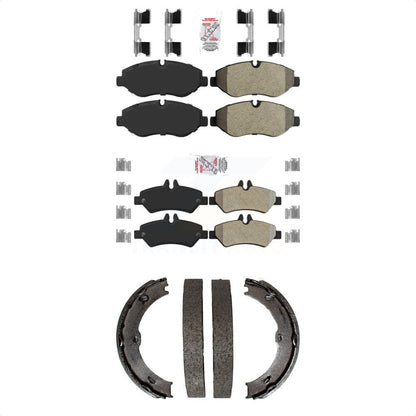 Semi-Metallic Disc Brake Pads Front Rear Kit For Sprinter 2500 Mercedes-Benz