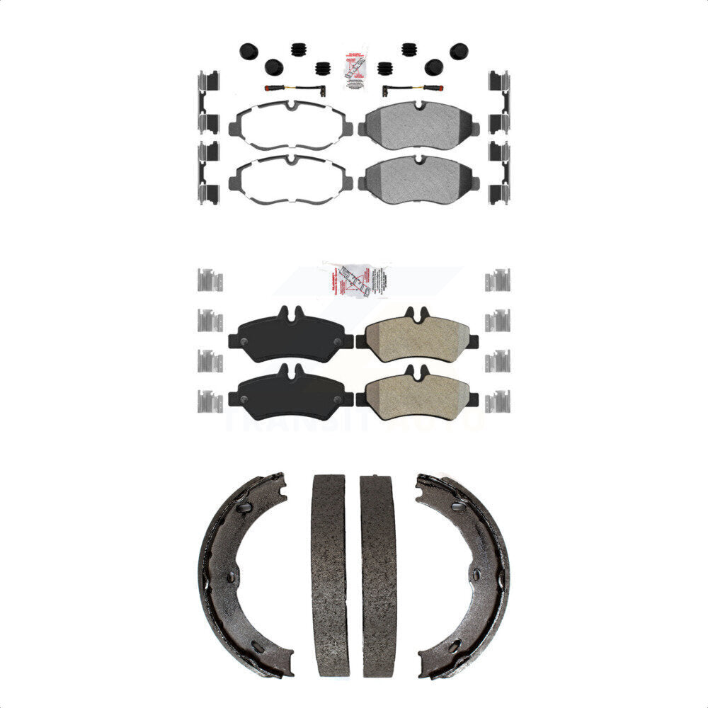 Semi-Metallic Disc Brake Pads Front Rear Kit For Sprinter 2500 Mercedes-Benz