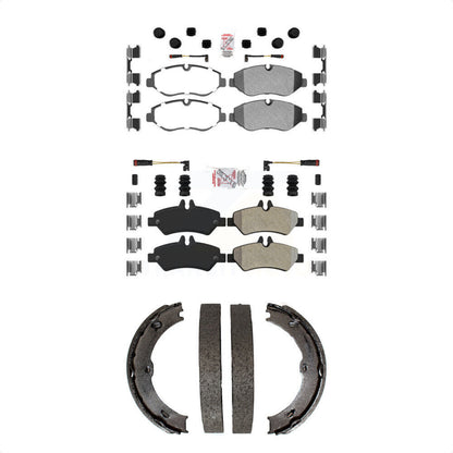Semi-Metallic Disc Brake Pads Front Rear Kit For Sprinter 2500 Mercedes-Benz